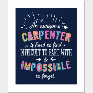 An awesome Carpenter Gift Idea - Impossible to Forget Quote Posters and Art